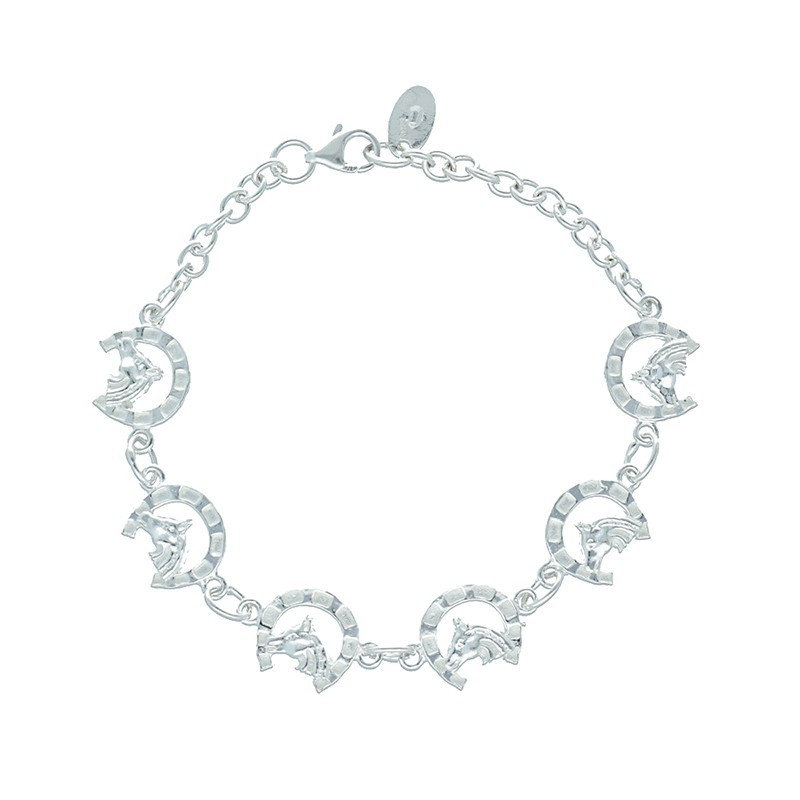 Pulsera herradura plata de ley