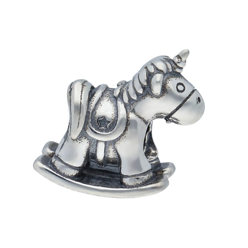 Charm unicornio balancin plata de ley