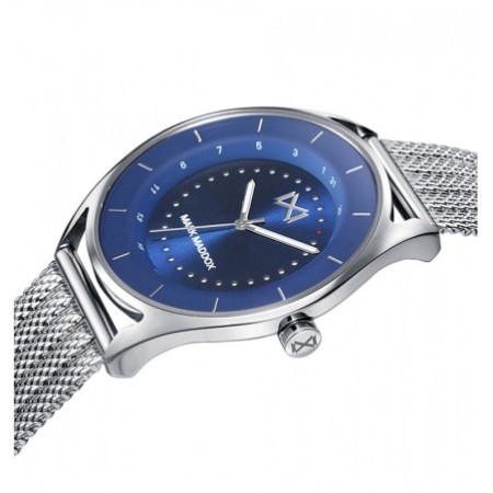 Reloj Mark Maddox hombre malla acero y azul