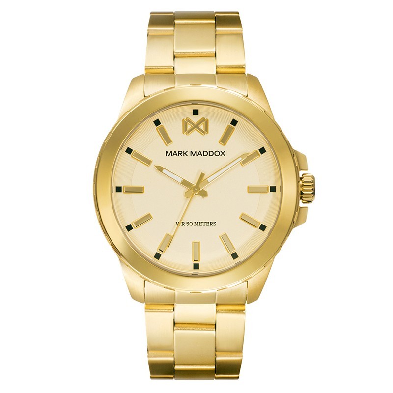 Reloj Mark Maddox hombre acero dorado