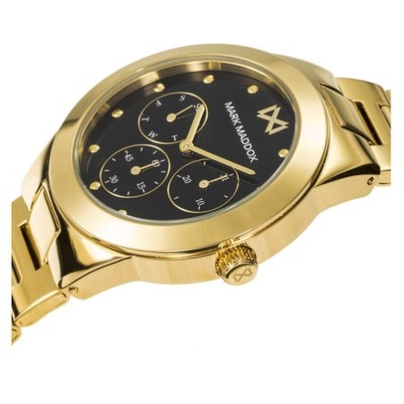 Reloj Mark Maddox mujer acero dorado negro