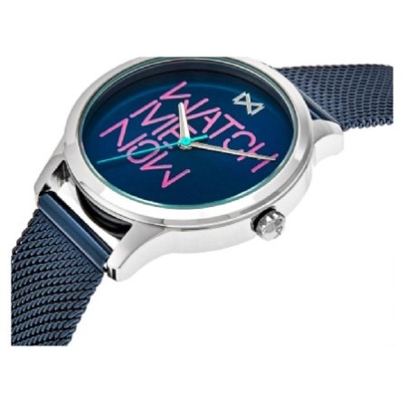 Reloj Mark Maddox mujer malla plateado azul