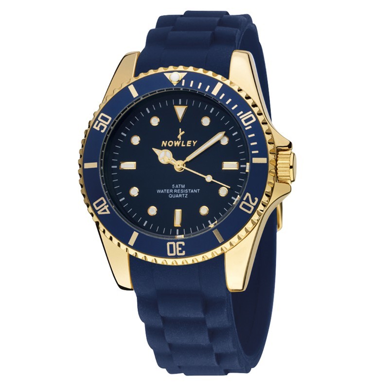 Reloj Nowley Analógico azul y dorado hombre