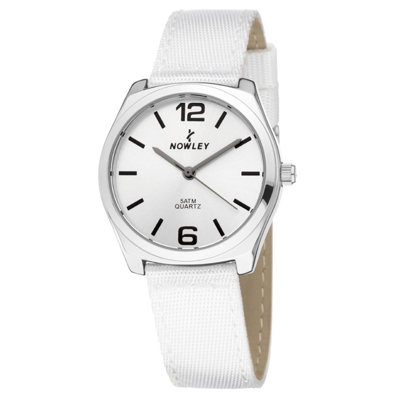 Reloj Nowley Analógico piel blanco mujer