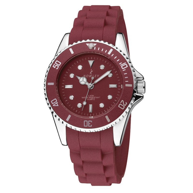 Reloj Nowley Analógico granate mujer