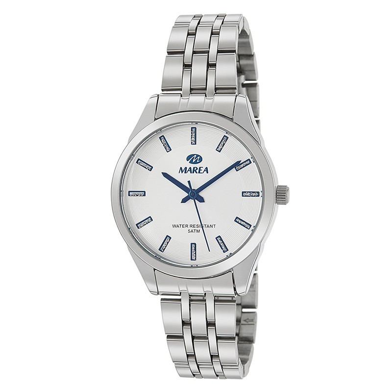 Reloj Analógico Marea B41256/2 Mujer Metalico Esfera Blanca