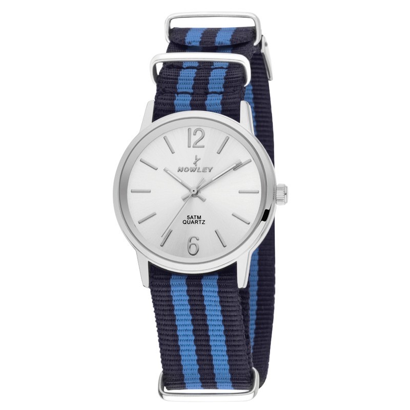 Reloj Nowley azul y negro nylon