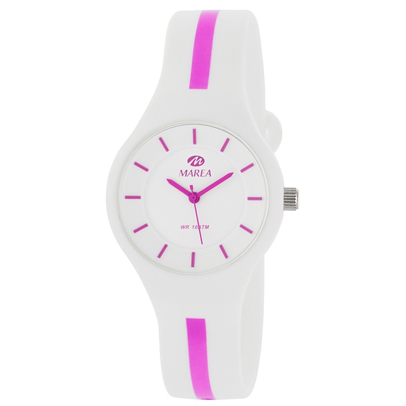 Reloj Analógico Marea B35325/11 Mujer Blanco y Rosa