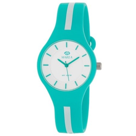 Reloj Analógico Marea B35325/14 Mujer Turquesa Y Blanco