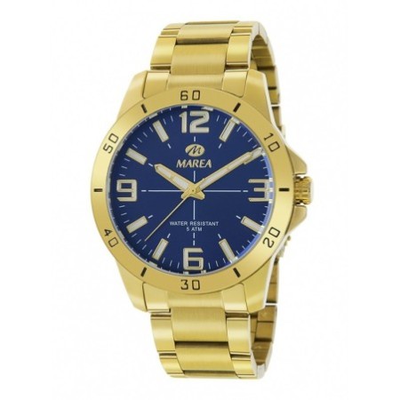 Reloj Analógico Marea B54126/5 Hombre Dorado Metalico Esfera