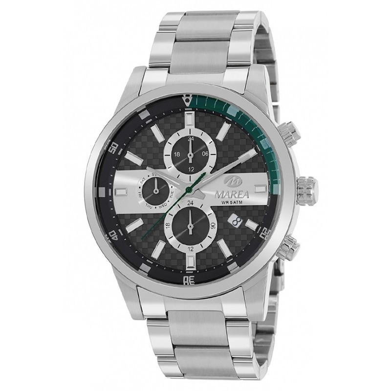 Reloj Analógico Marea B54172/3 Hombre Plateado