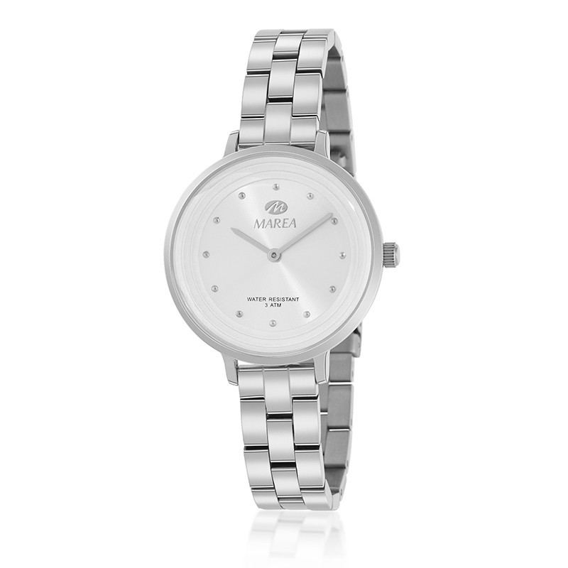 Reloj Analógico Marea B54175/1 Mujer Metalico Esfera Blanc