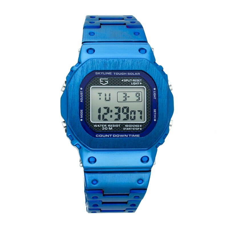 Reloj Skyline Digital Azul Hombre