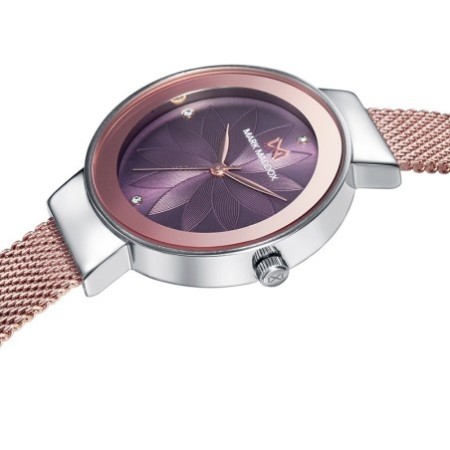 Reloj Mark Maddox analógico mujer malla rosado