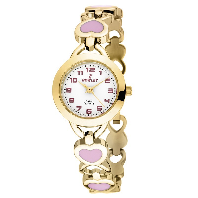 Reloj Nowley analógico dorado mujer