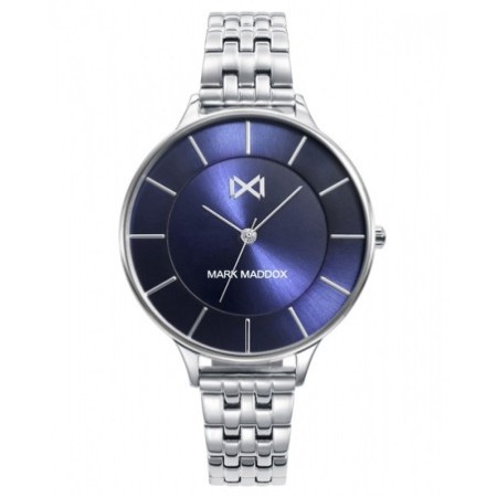 Reloj Mark Maddox analógico hombre acero plateado