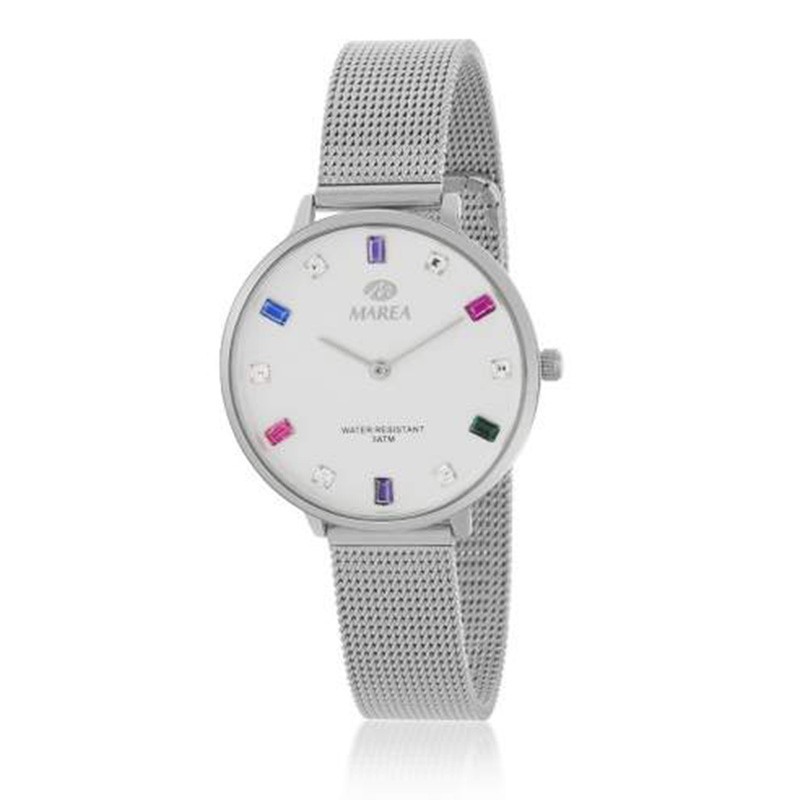 Reloj Analógico Marea B41290/1 Malla Plateado Mujer