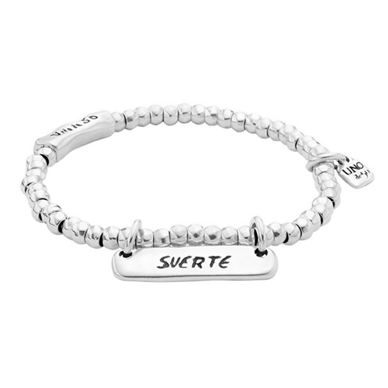 Deséame Suerte (Pulsera Plata) Uno de 50