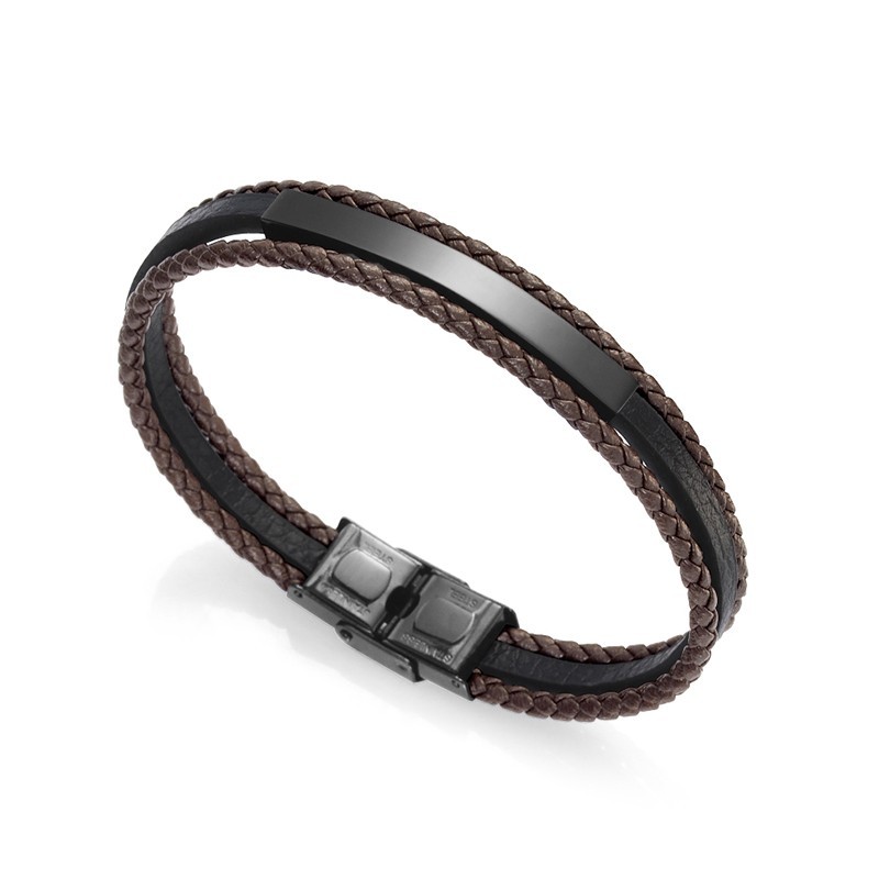 Pulsera Viceroy 15110P09010 Piel negro marron