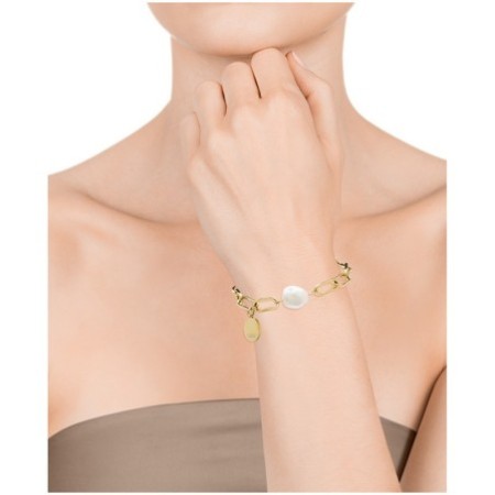 Pulsera Viceroy 1317P01012 Chic acero dorado y perla Mujer