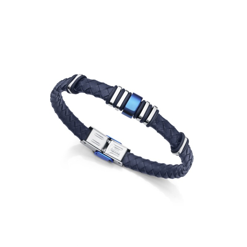 Pulsera Viceroy 6132P01013 Acero Piel Azul Hombre