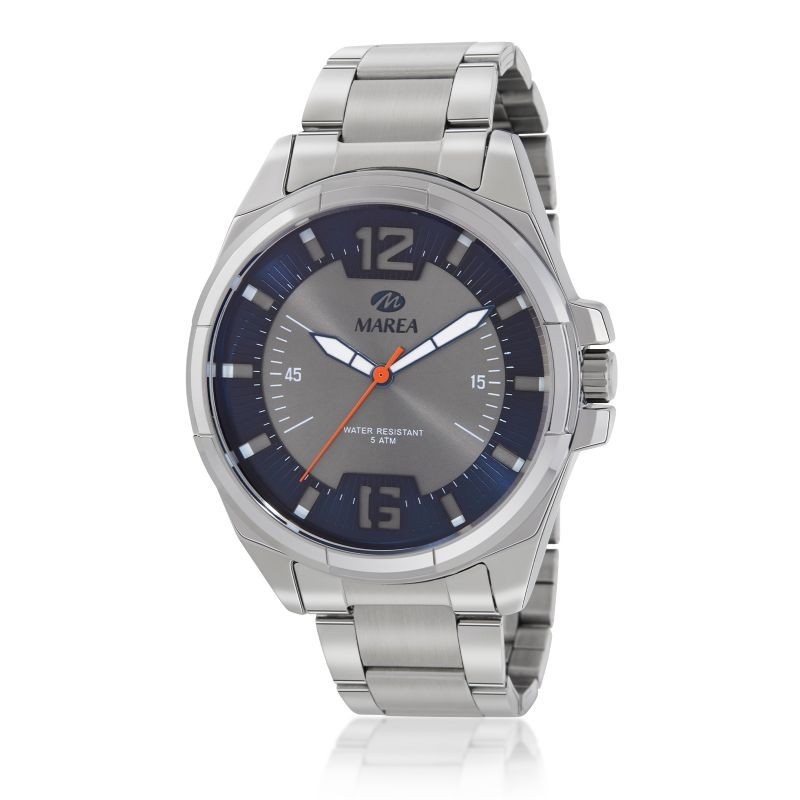 Reloj Analógico Marea B54212-2 Hombre Acero Plateado