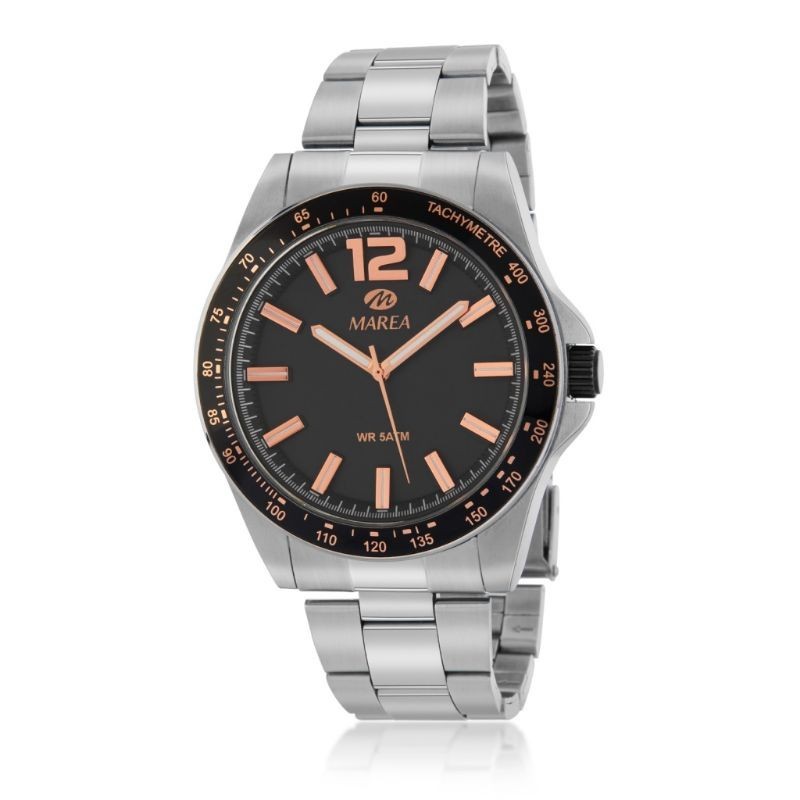 Reloj Analógico Marea B35345/1 Hombre Acero Plateado