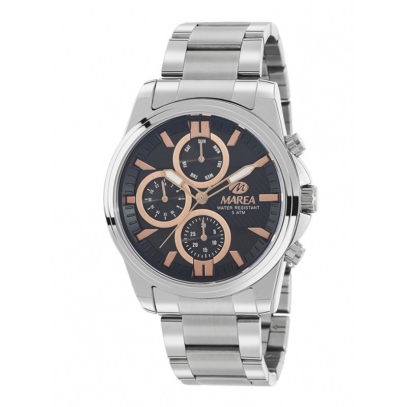 Reloj Analógico Marea B54128/1 Hombre Acero Plateado