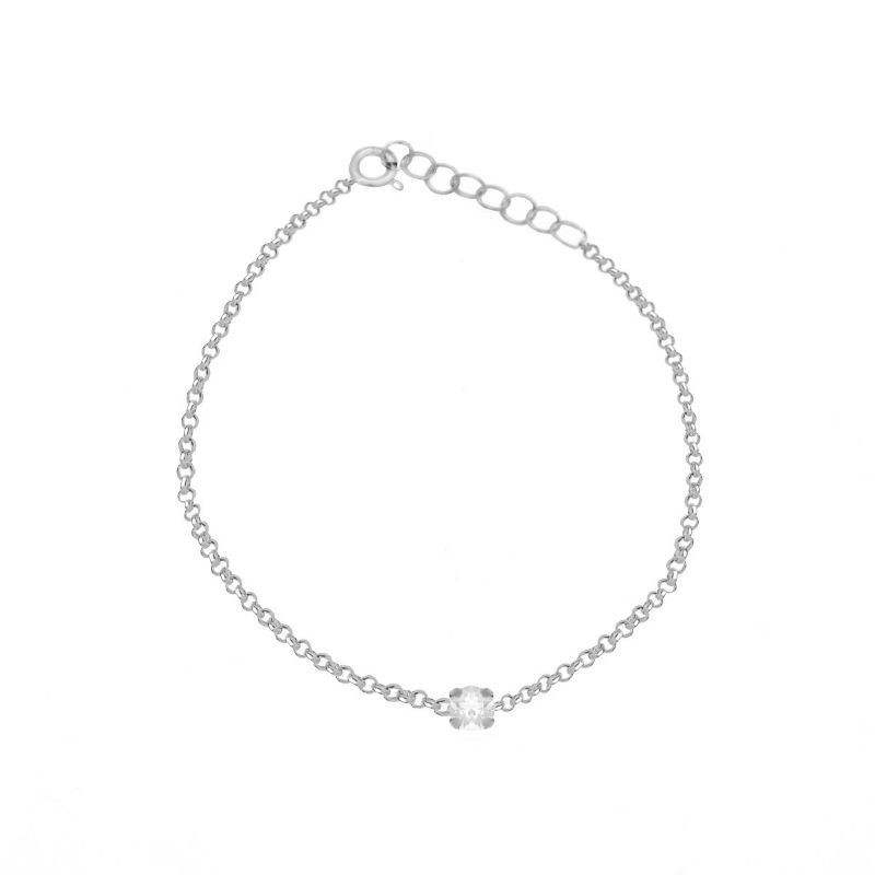 Pulsera Celyne plata rodiada Victoria Cruz