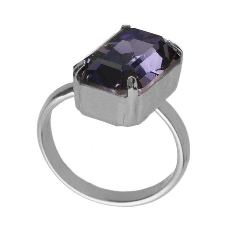 Anillo Tanzanite plata rodiada Victoria Cruz