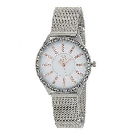 Reloj Analógico Marea B41276/1 Mujer Malla Plateado