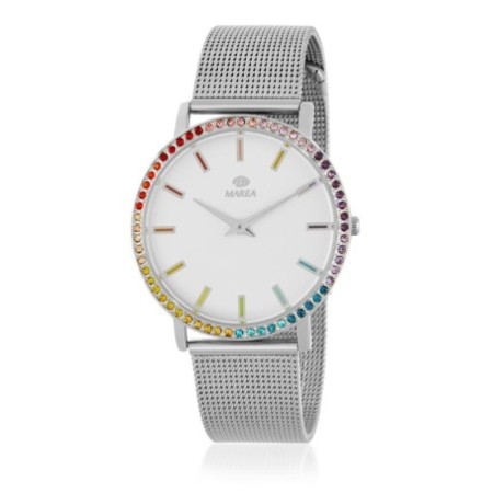 Reloj Analógico Marea B41351/2 Mujer Malla Plateado