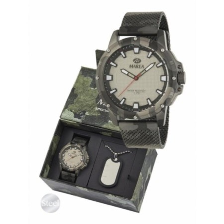 Reloj Analógico Marea B54185/2 Hombre Malla Gris