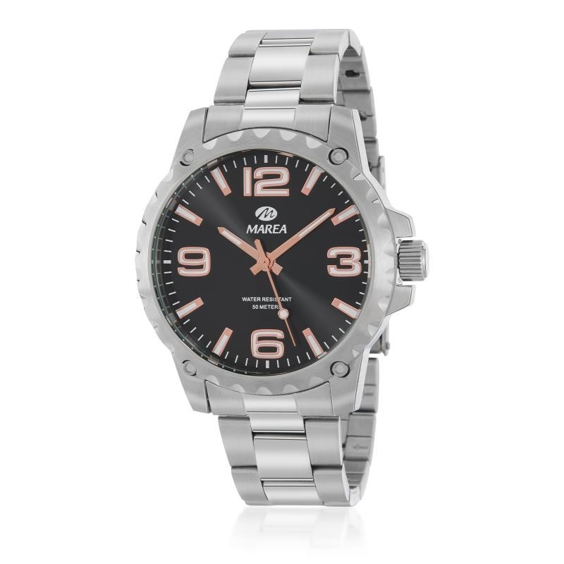 Reloj Analógico Marea B36171/5 Hombre Acero Plateado