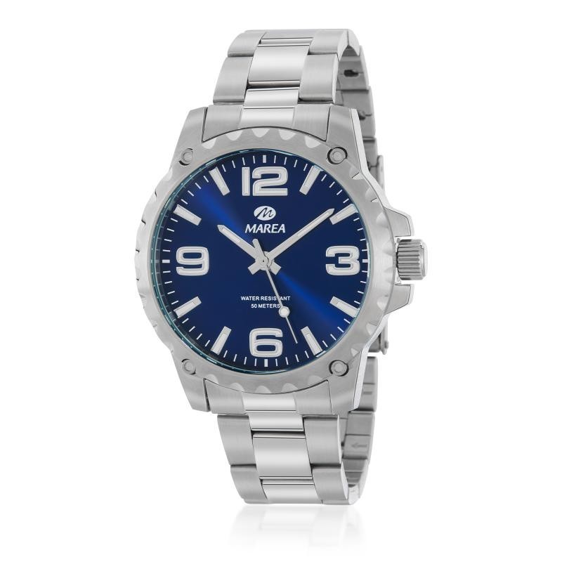 Reloj Analógico Marea B36171/6 Hombre Acero Plateado