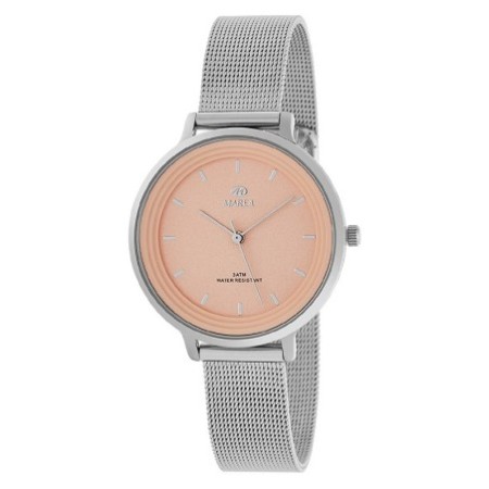 Reloj Analógico Marea B41197/9 Mujer Esfera Salmón Correa Malla