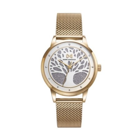 Reloj Mark Maddox analógico mujer malla dorado